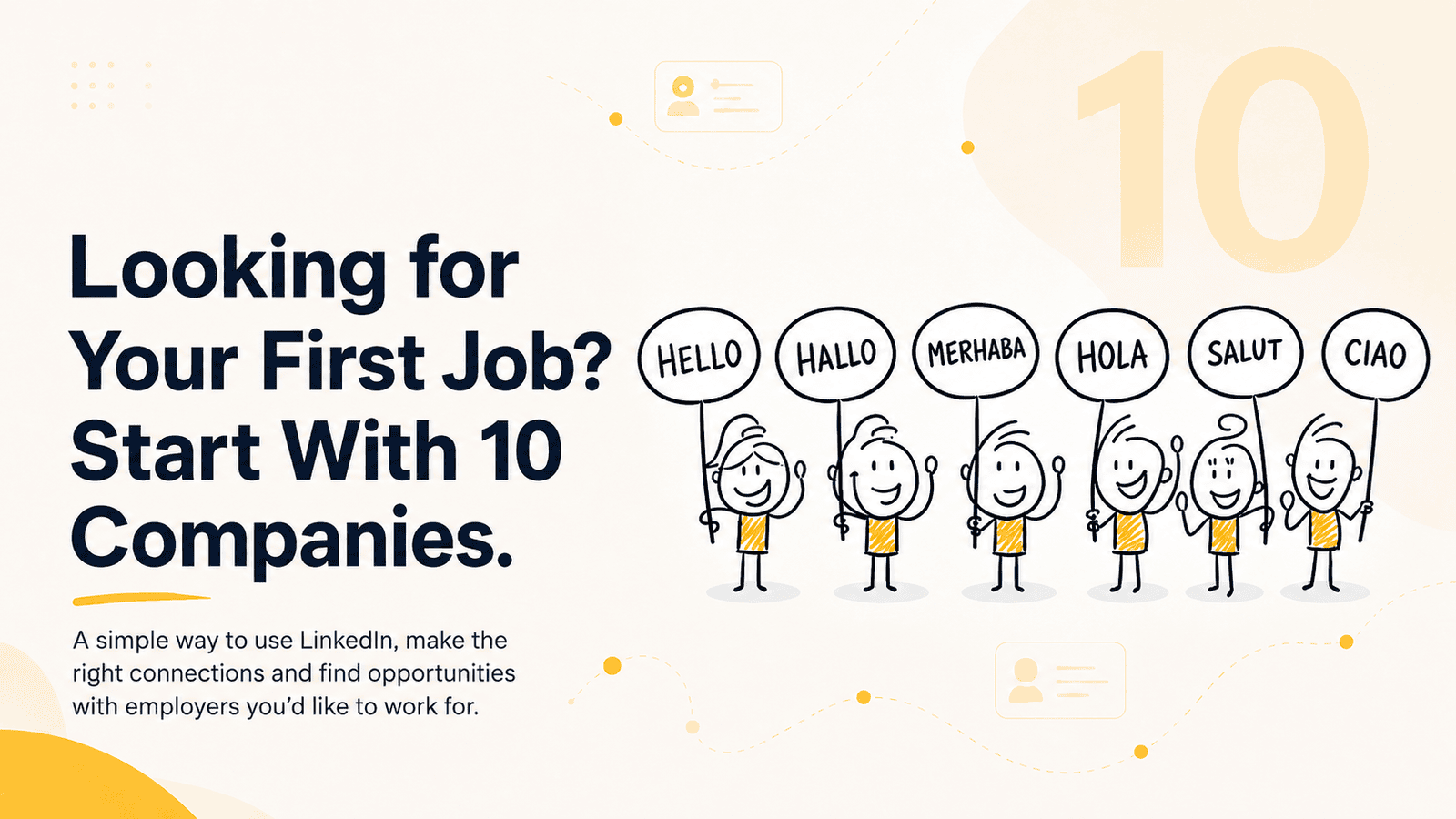 How to Use Lead Generation Principles to Land Your First Job